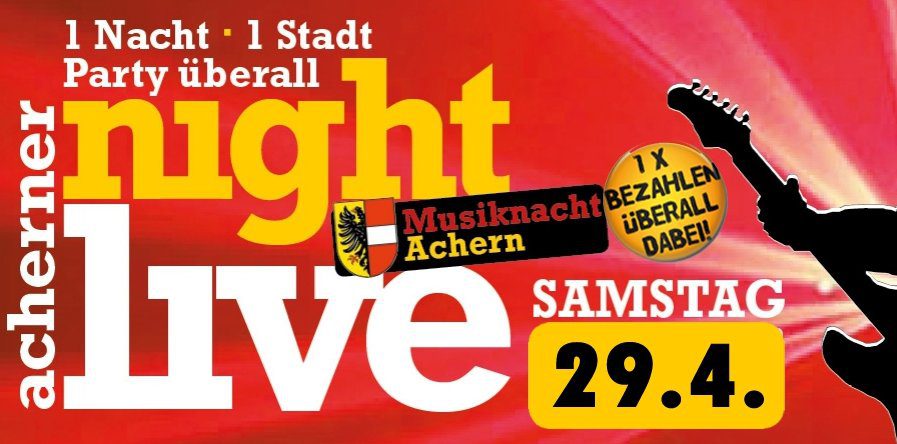 Acherner Nightlive 2017 mit den Banana Beans