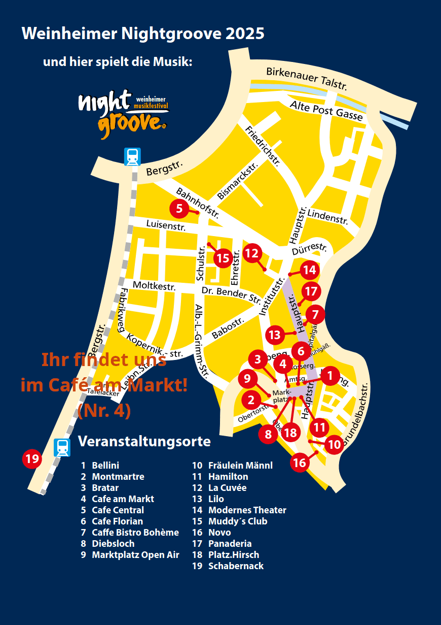 Nightgroove 2025 Übersichtsplan