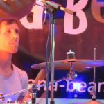 Martin an den Drums in Ladenburg 2017